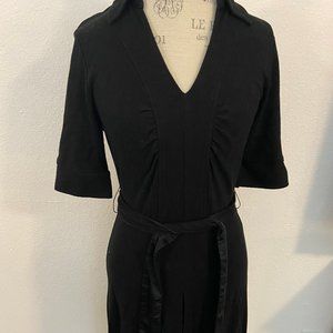 Banana Republic black dress, elbow sleeves, Vneck